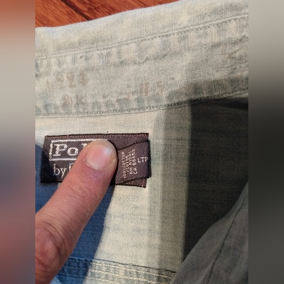 POLO Ralph Lauren Naval Rescue Denim Chambray Light Short Sleeve Button up shirt - Picture 10 of 16